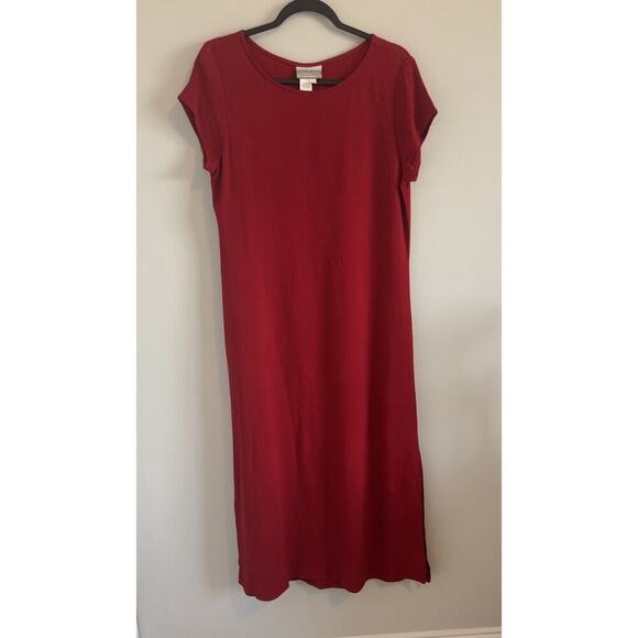 Coldwater Creek Red Maxi Dress Size 10P Excellent Condition - Picture 1 of 5